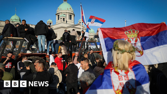 Thousands attend pro-Serbia government rally after months of unrest