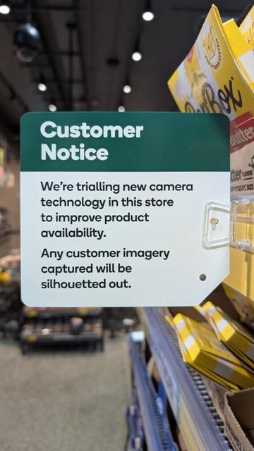 More surveillance at Woolies?
