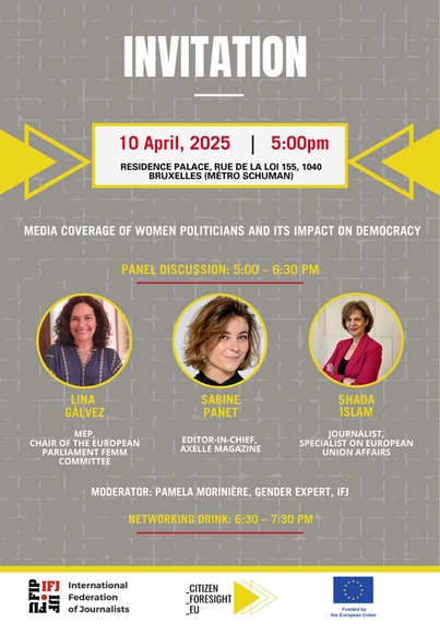 Belgium: Panel discussion on Media coverage of women in politics and its impact on democracy