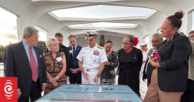 Peters and his delegation in Hawai'i