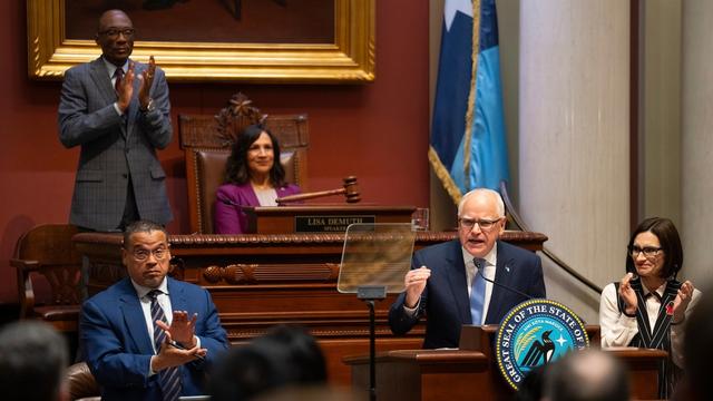 Gov. Tim Walz pledges to protect Minnesota from the 'chaos' he says Trump unleashed