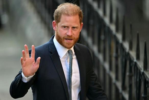 Le prince Harry, duc de Sussex, à son arrivée à la Haute Cour de justice britannique à Londres, le 8 avril 2025 (JUSTIN TALLIS)