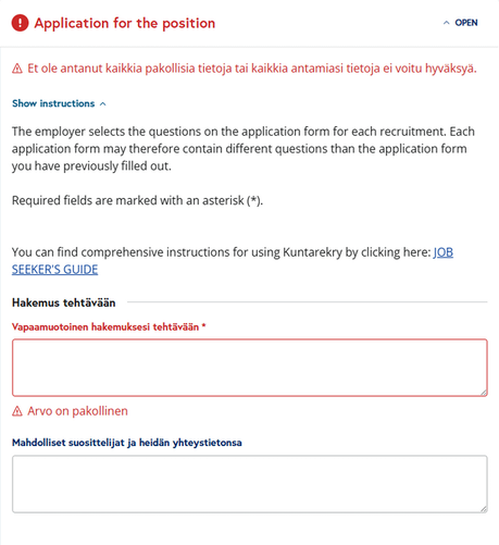 Job Application Inquiry: International School
